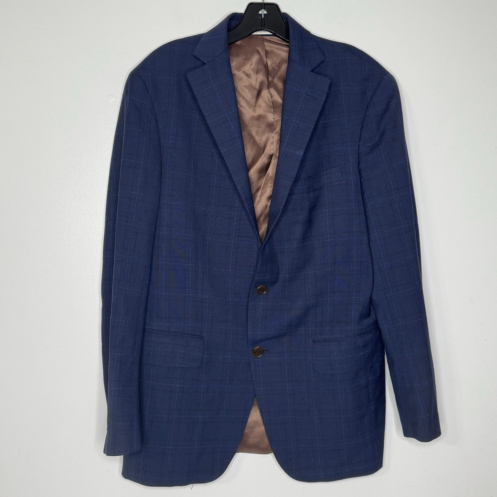 Hardwick Suit Jacket Mens 39R Windowpane Made In USA Blazer Sport Coat